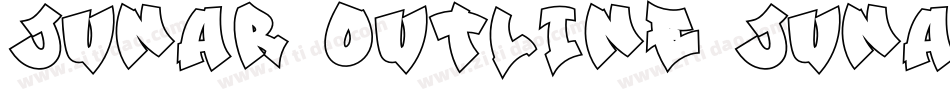 JUNAR OUTLINE JUNAR字体转换